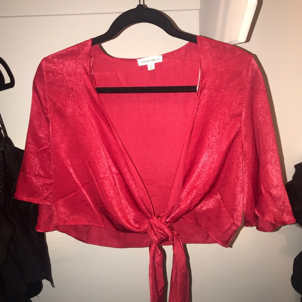 Cotton Candy LA crop blouse